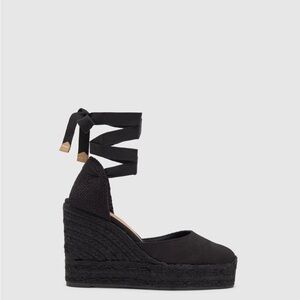 Castaner Black Wedge Espadrilles SZ 9 or 39